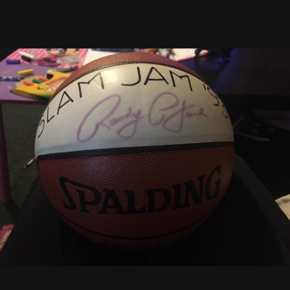 Autographed basketball head coach of Lakers Randy Pfund from 92-94